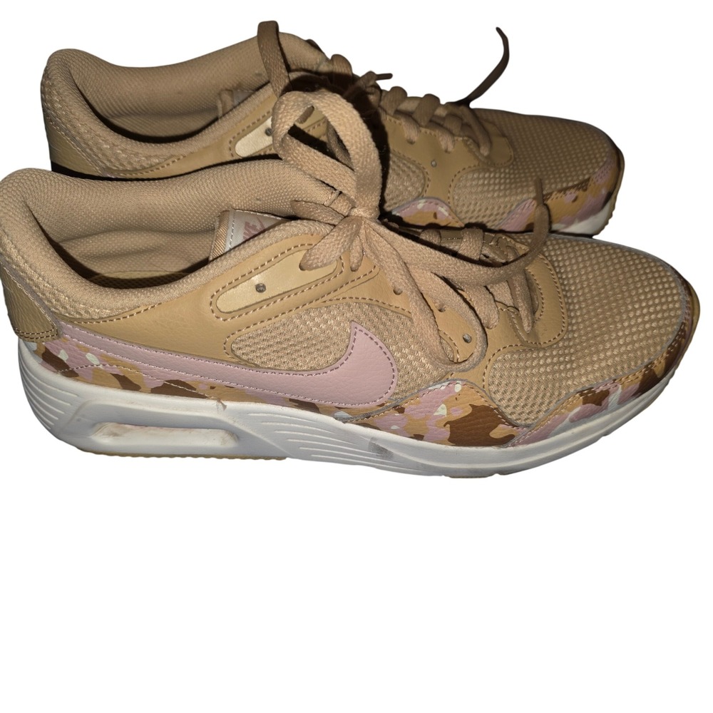 Nike Air Max SC Womens Tan Pink Desert Camo Sneakers DX3733-200 Size 9